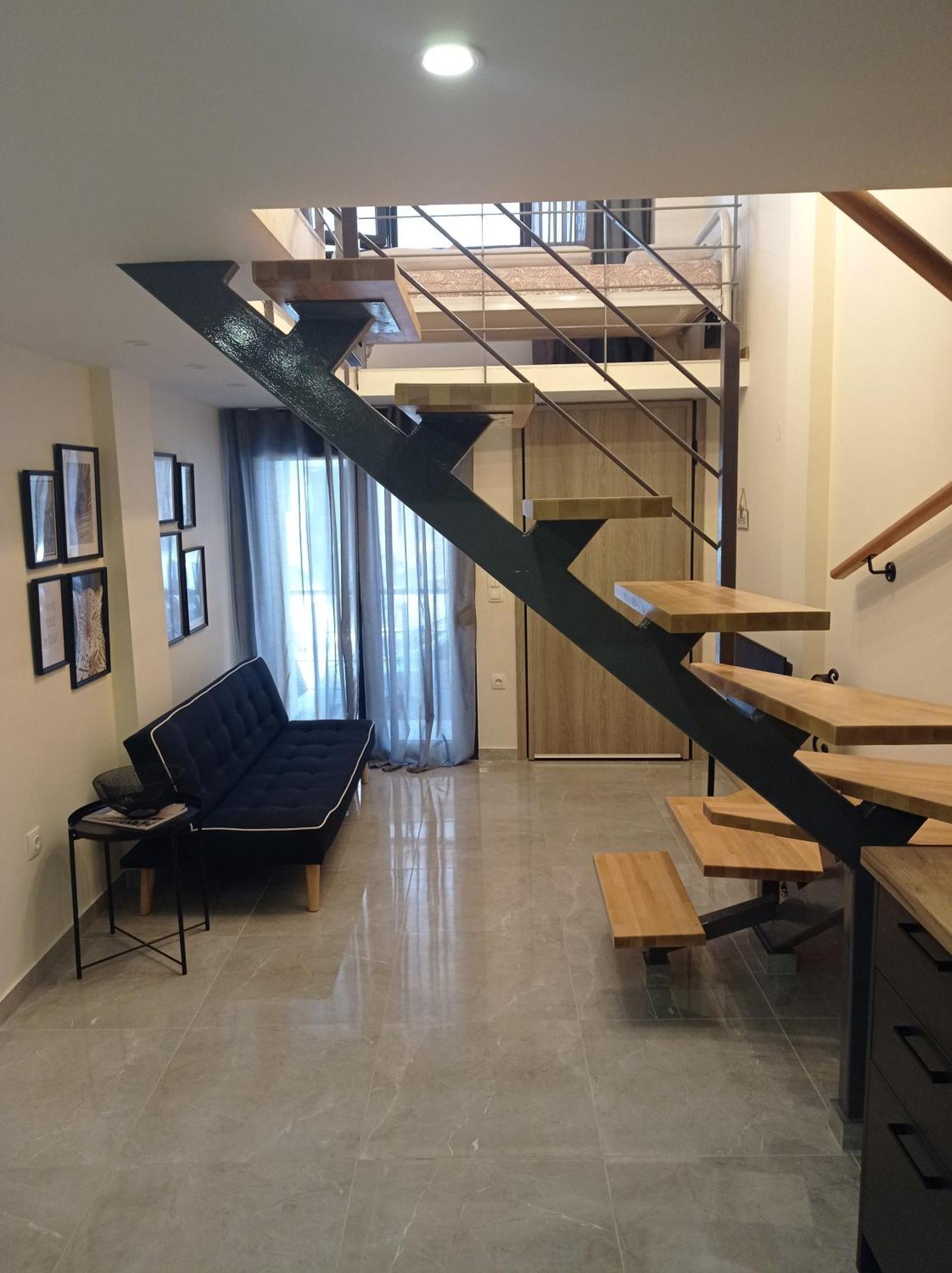 Minimal Two-Floor Apartment Szaloniki Kültér fotó
