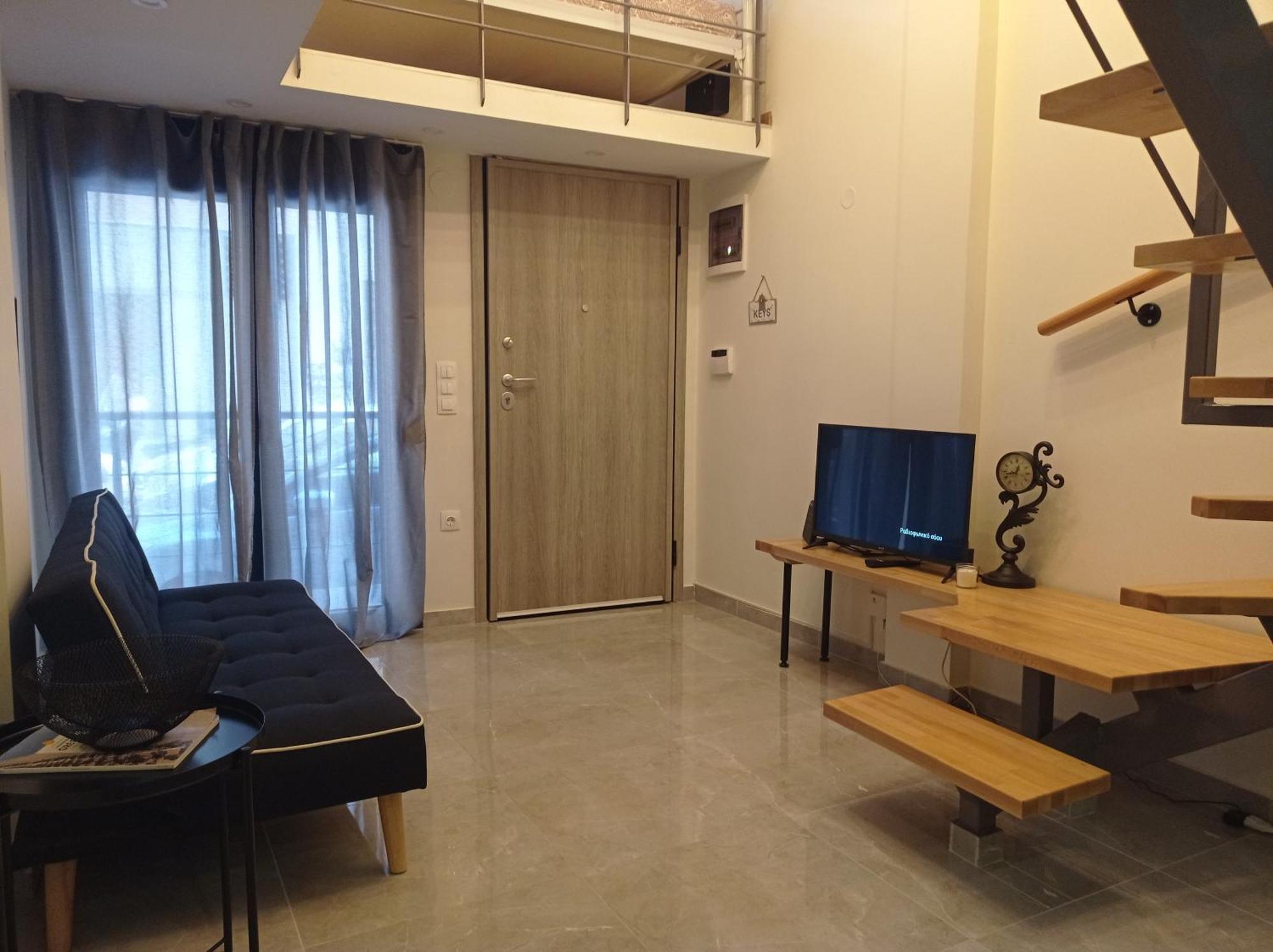 Minimal Two-Floor Apartment Szaloniki Kültér fotó